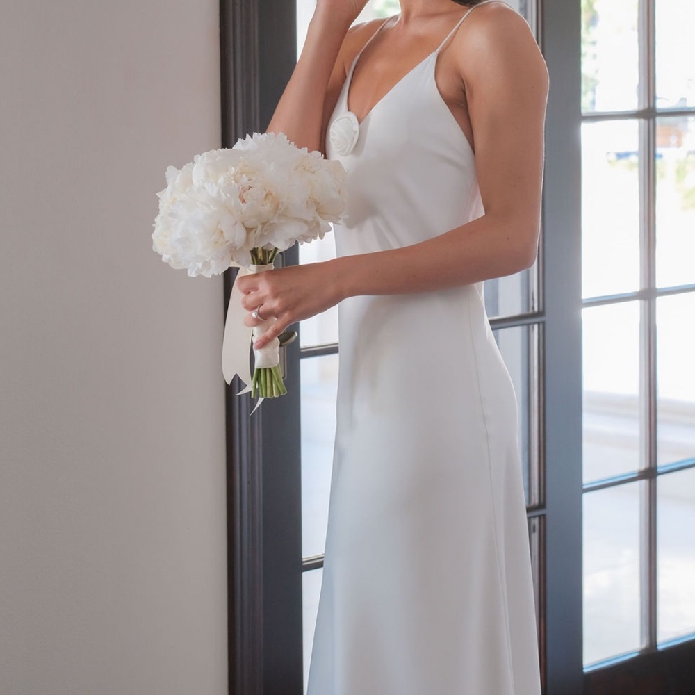 Elegant White Slip Dress